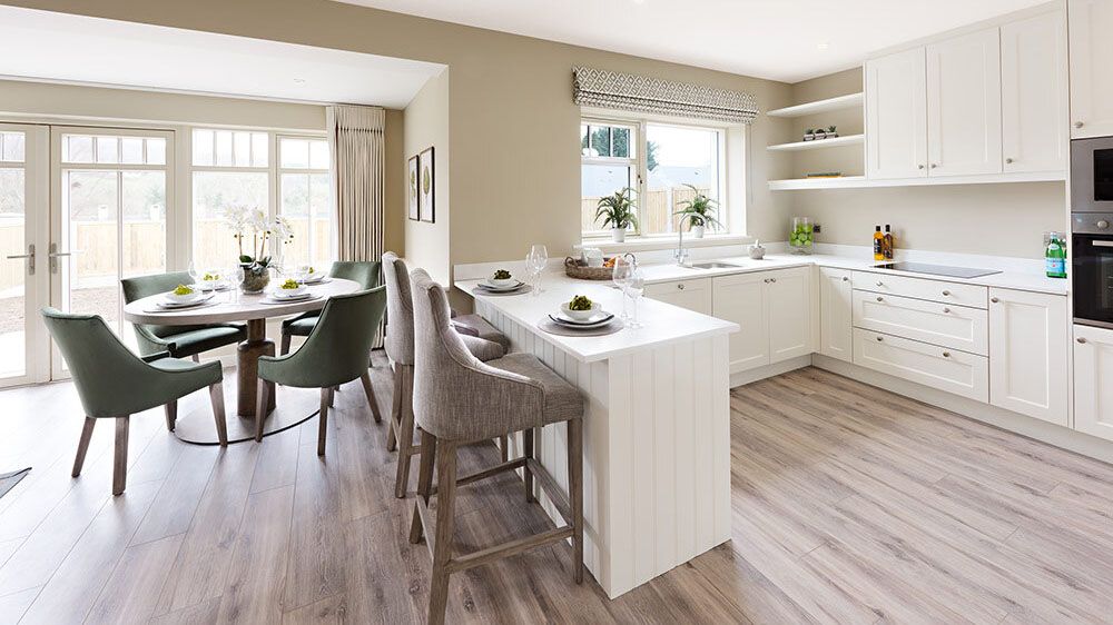 Shaker Style Kitchens with Solid Surface Countertop