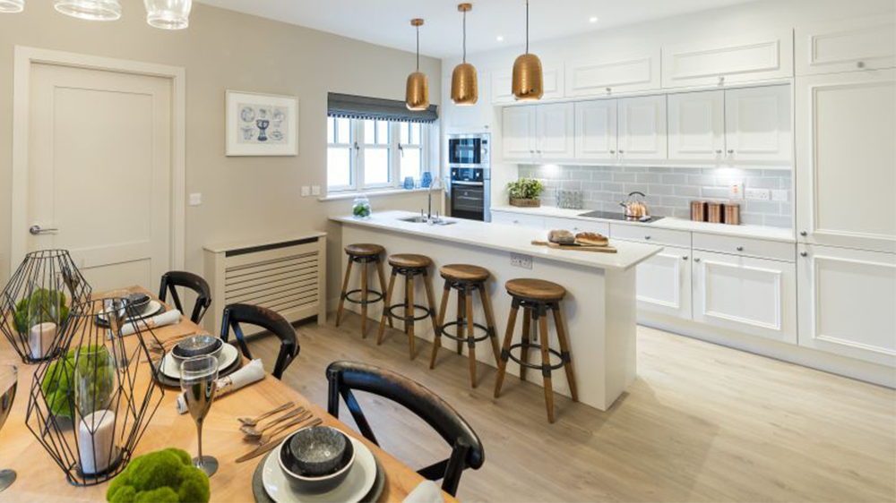 Shaker Style Kitchens with Solid Surface Countertop
